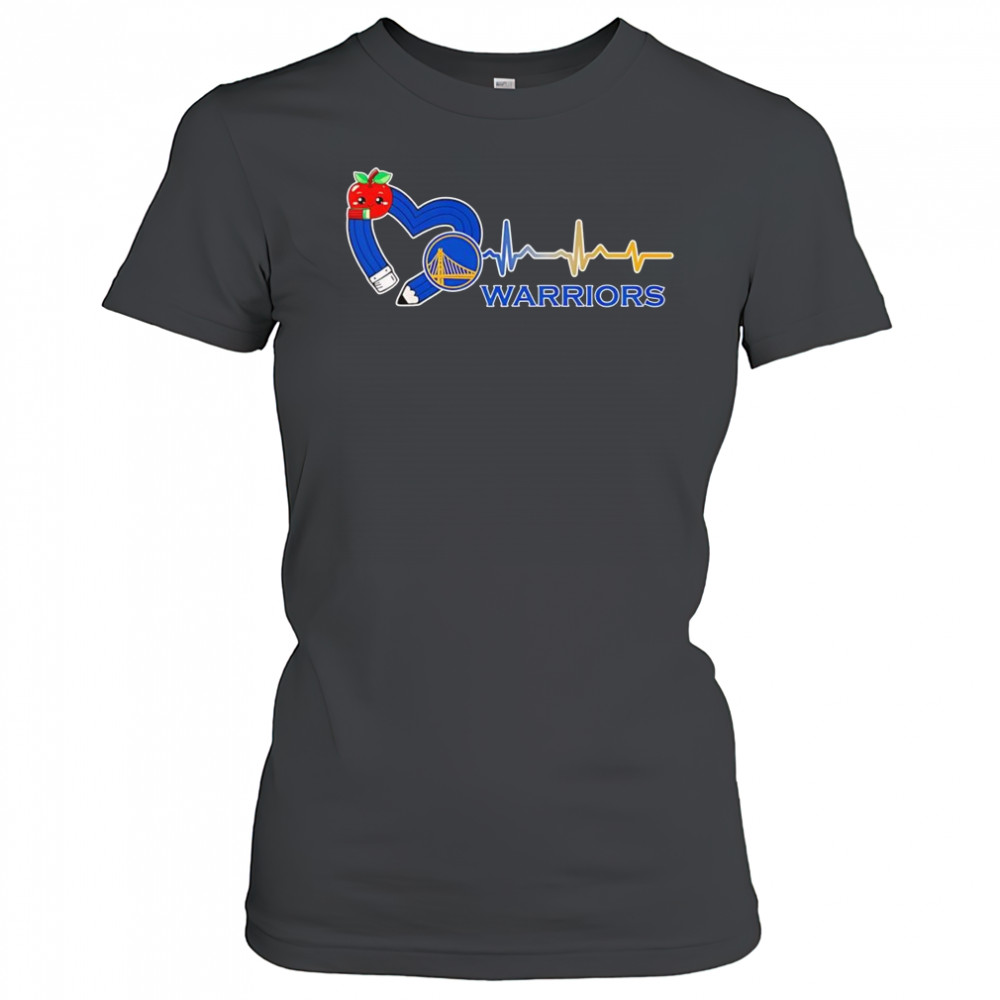 Teacher pencil heart Golden State Warriors shirt Women's T-shirt