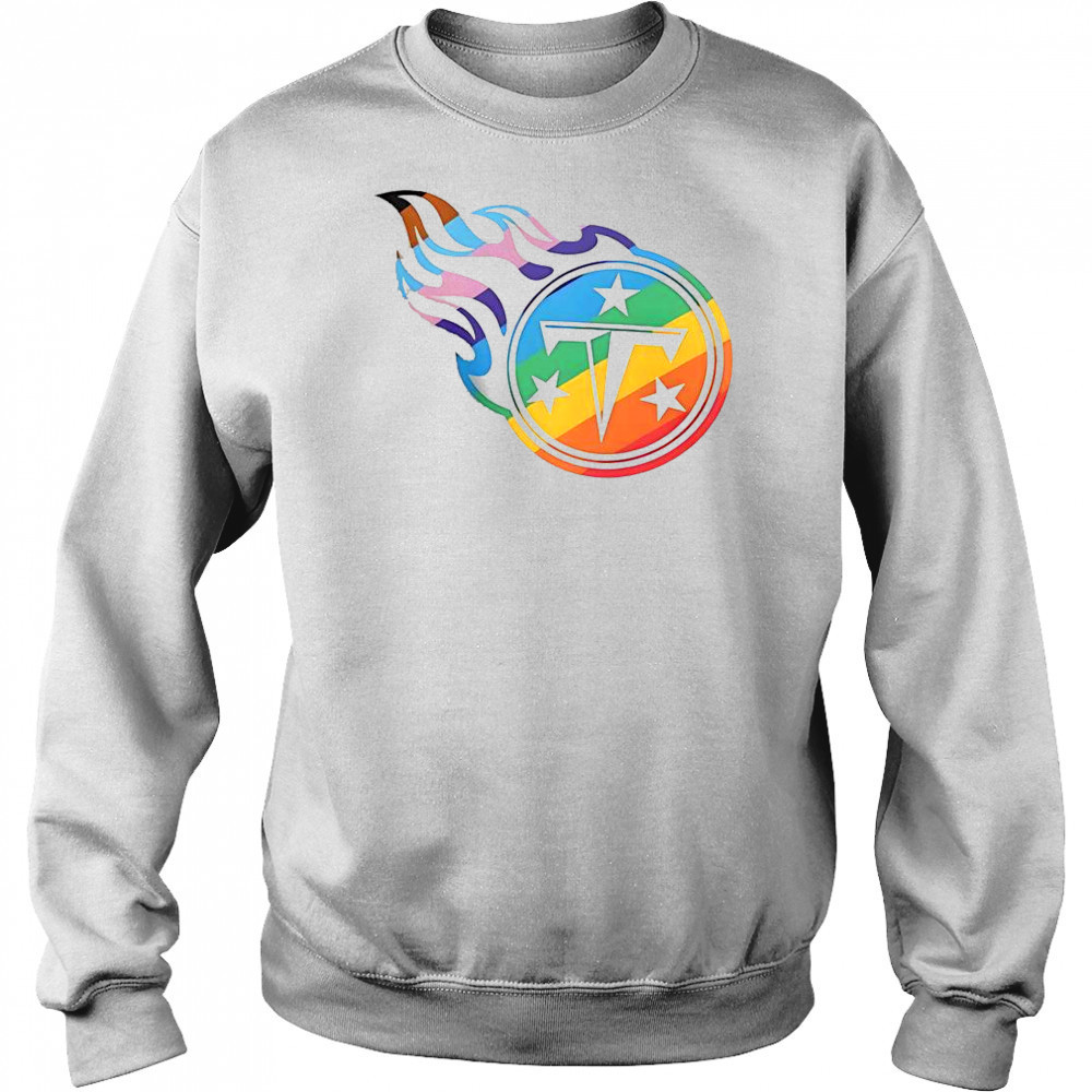 Tennessee Titans Logo Pride T-Shirt Hoodie