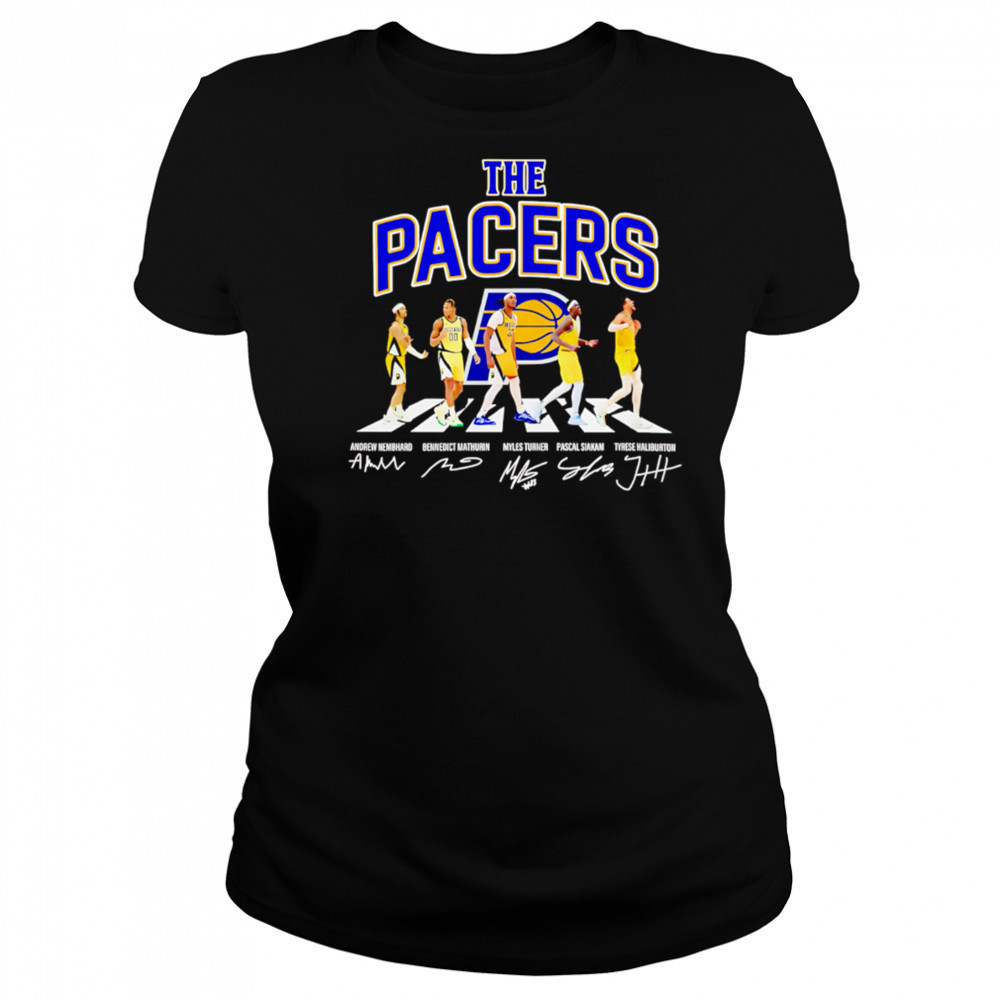 The Indiana Pacers Basketball Abbey Road Signatures 2025 shirt Women's T-shirt
