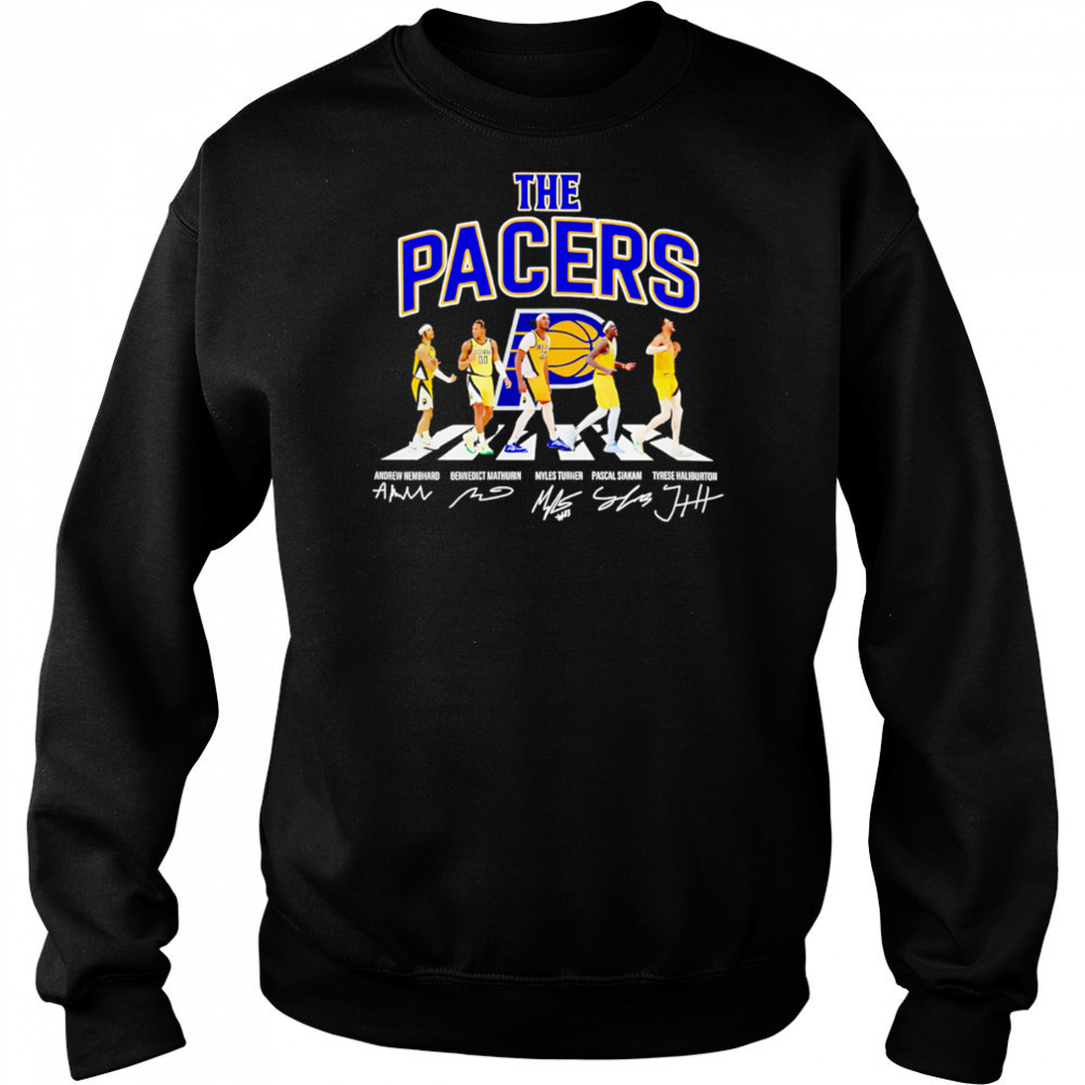 The Indiana Pacers Basketball Abbey Road Signatures 2025 shirt Hoodie