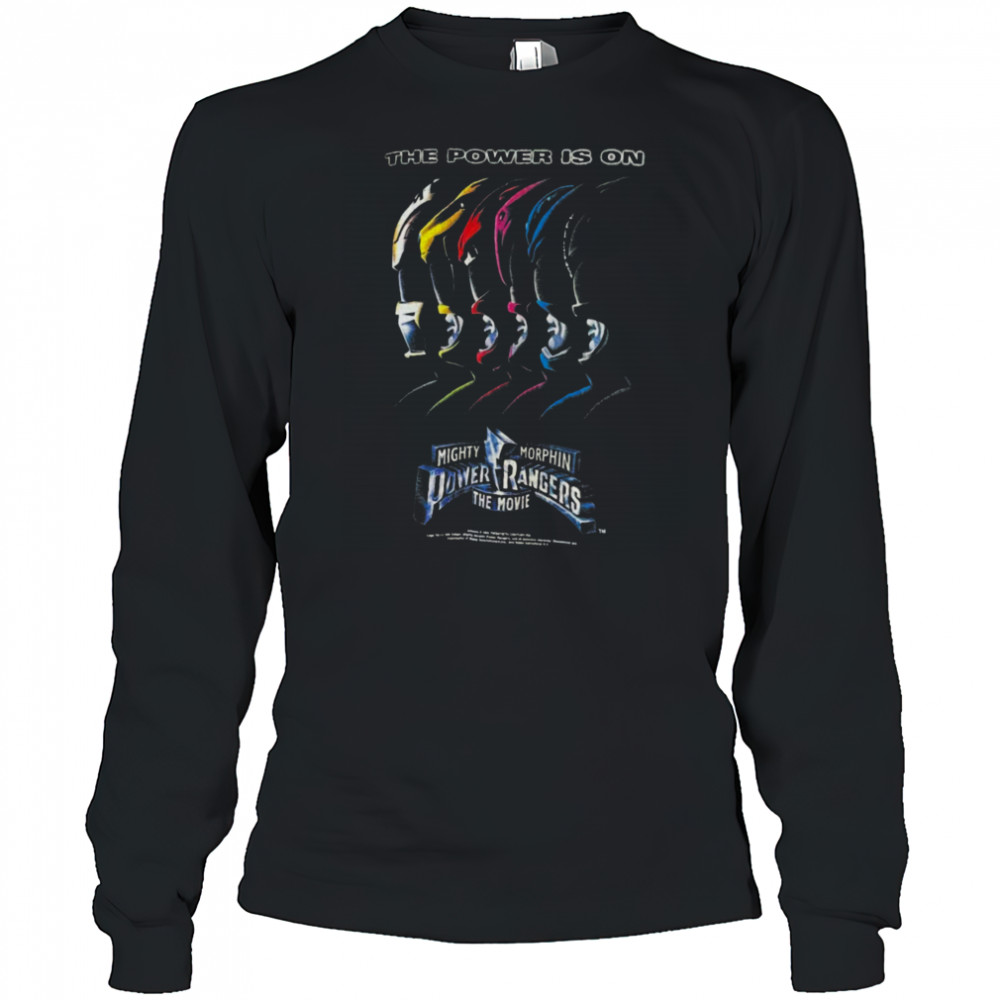 The Movie The Power Is On Black T Shirt Long Sleeved