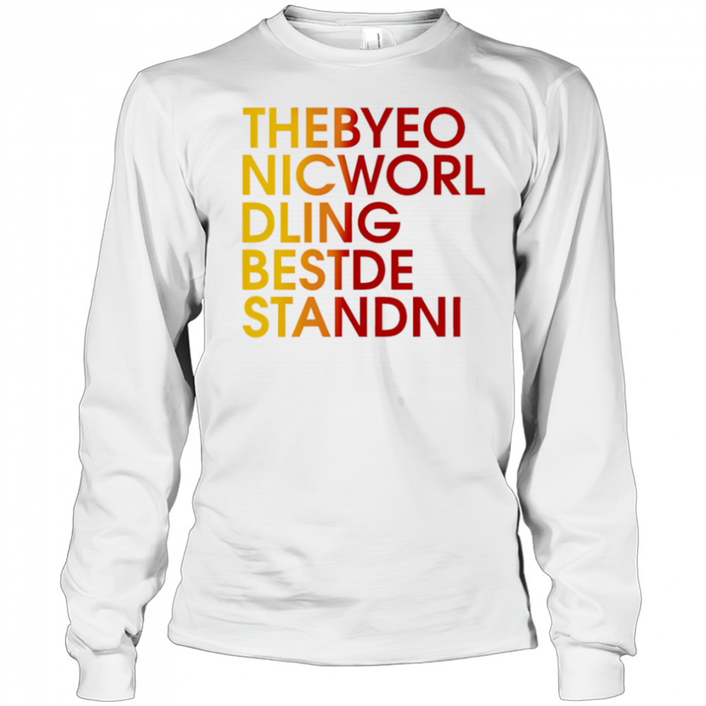 Thebyeo Nicworl Dling Bestde Standni shirt Long Sleeved