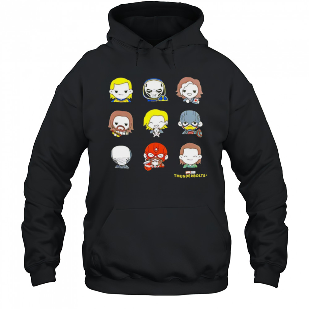 Thunderbolts Chibi Cartoon Characters Shirt Hoodie