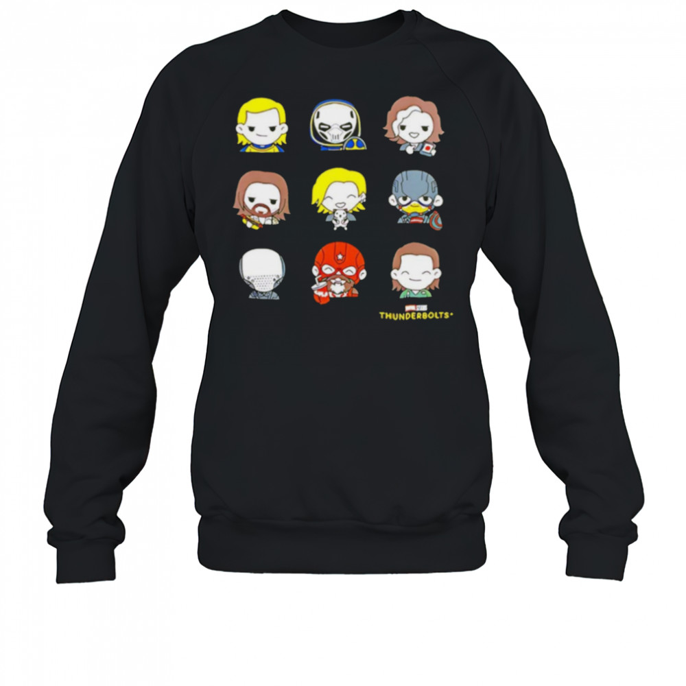 Thunderbolts Chibi Cartoon Characters Shirt Sweatshirt