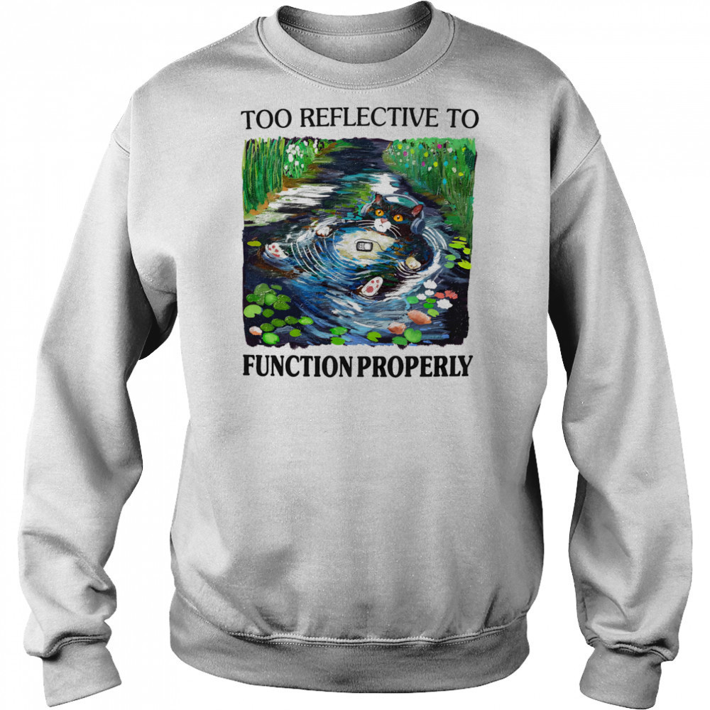 Too reflective to function properly shirt Hoodie