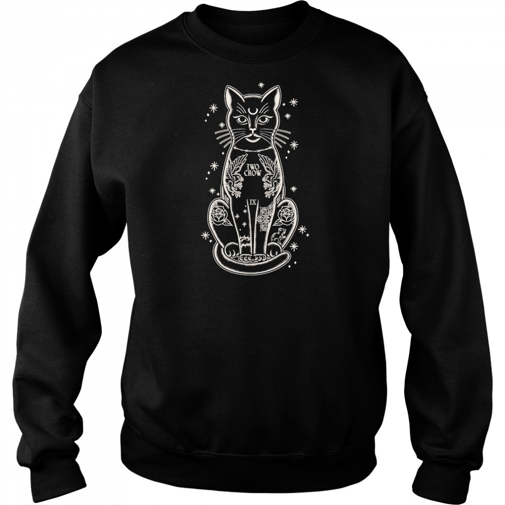 Two Crow Tattoo Cat T-shirt Hoodie