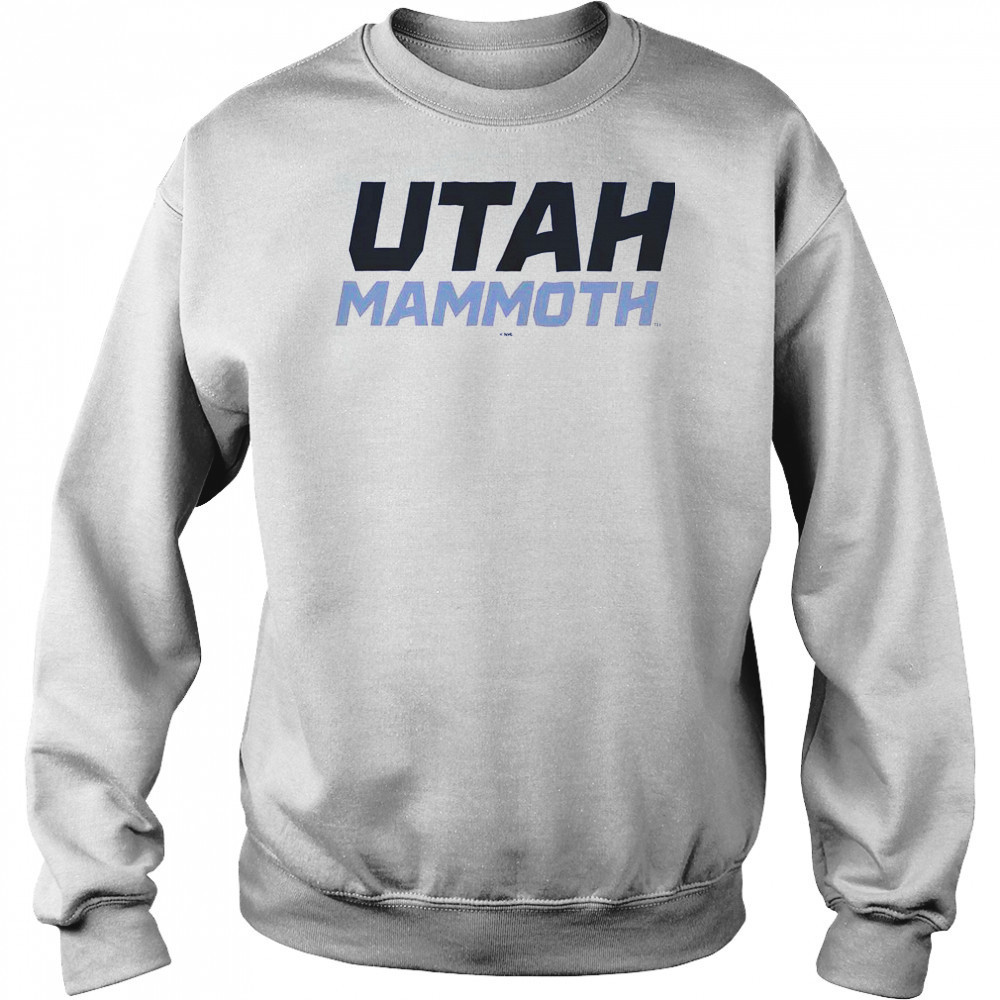 Utah Mammoth Wordmark Logo T-Shirt Hoodie