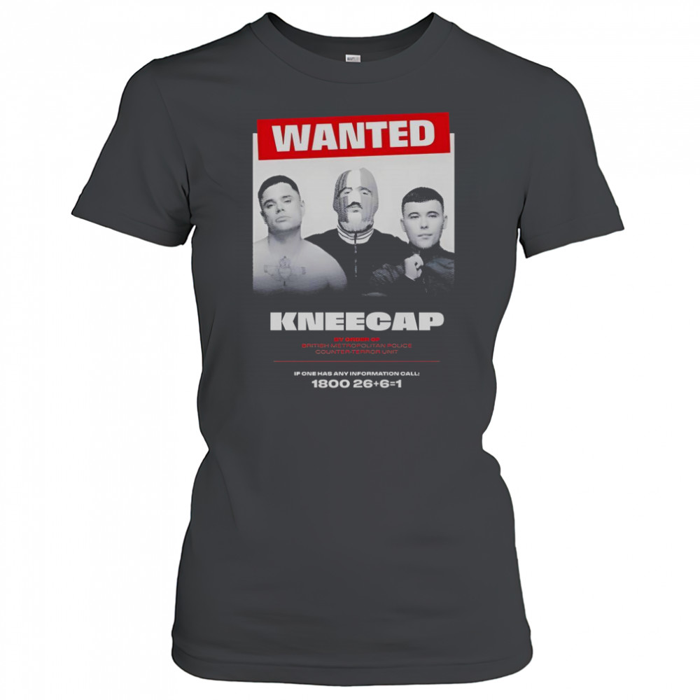 Wanted Kneecap By Order Of British Metropolitan Police Counter-Terror T-Shirt Women's T-shirt