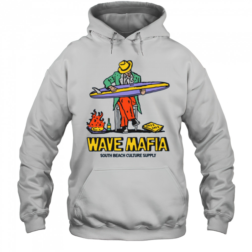 Wave Mafia South Beach Culture Supply T Shirt Hoodie
