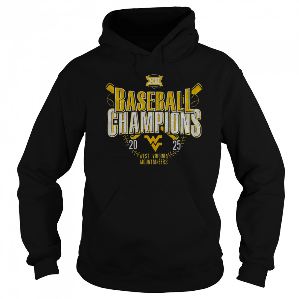 West Virginia Mountaineers Baseball Champions 2025 black shirt Sweatshirt