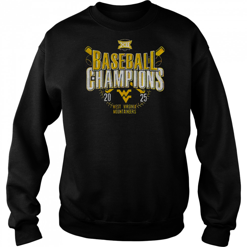 West Virginia Mountaineers Baseball Champions 2025 black shirt Hoodie