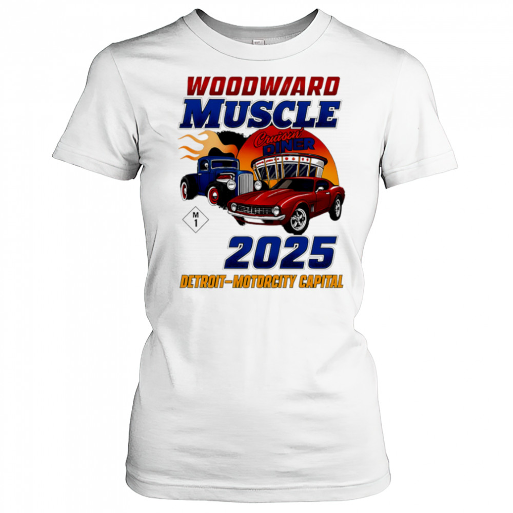 Woodward Muscle 2025 Detroit Motorcity Capital shirt Women's T-shirt