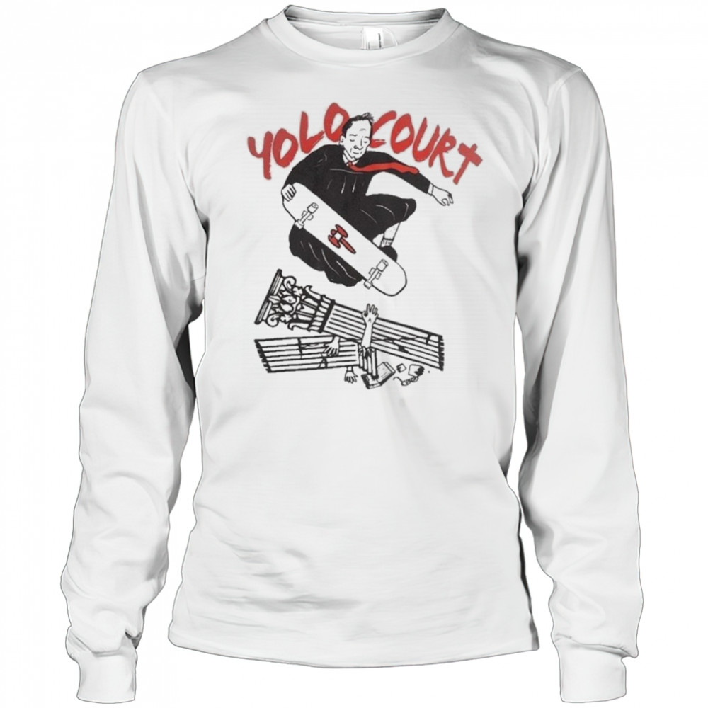Yolo Court Skateboard T-shirt Long Sleeved