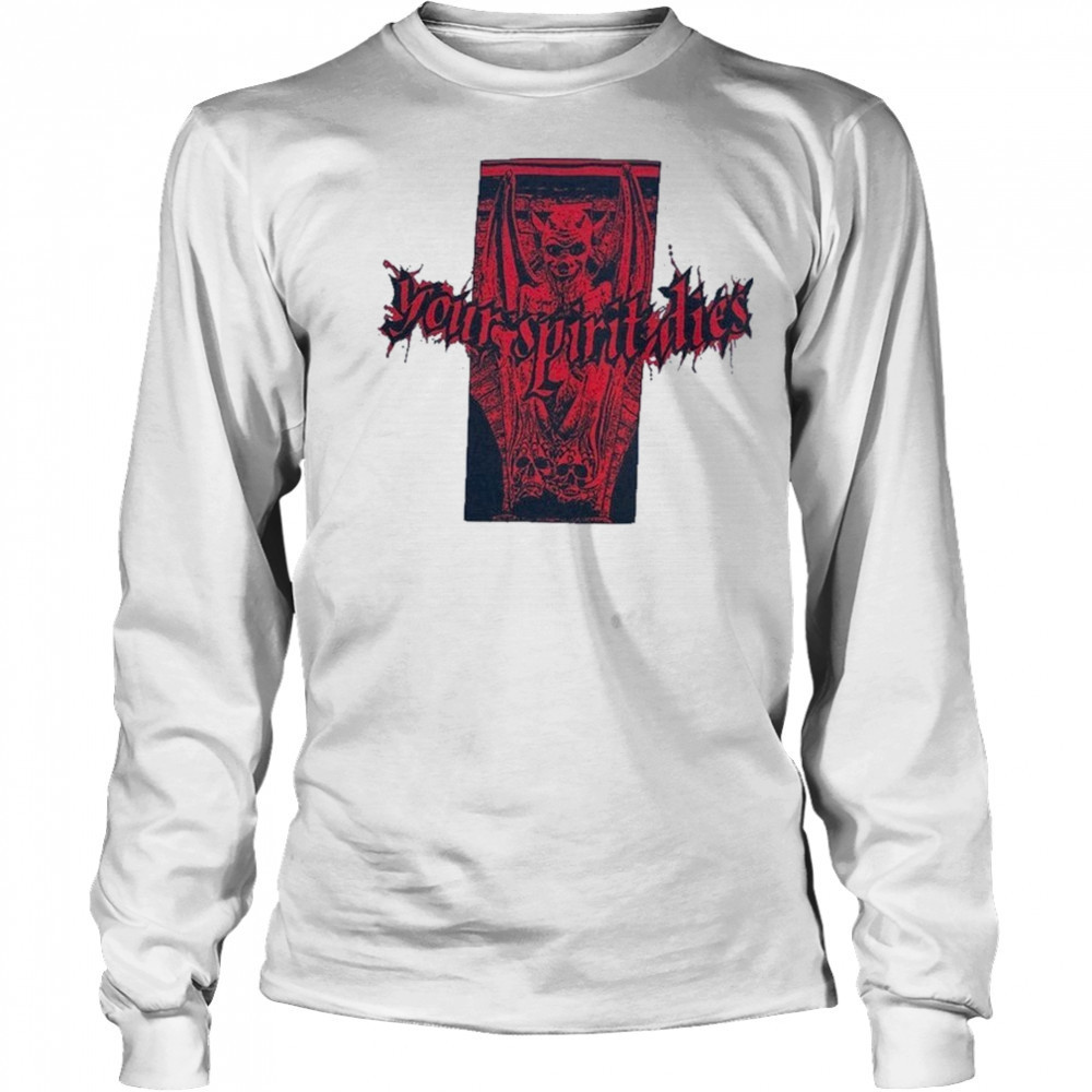 Your Spirit Dies Gargoyle T-shirt Long Sleeved