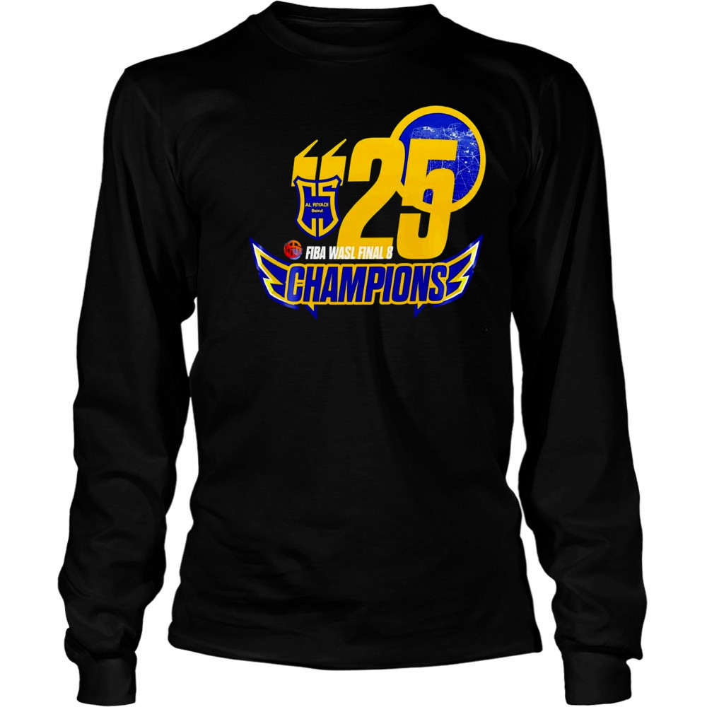 2025 Al Riyadi Fiba Wasl Final 8 Champions shirt Long Sleeved