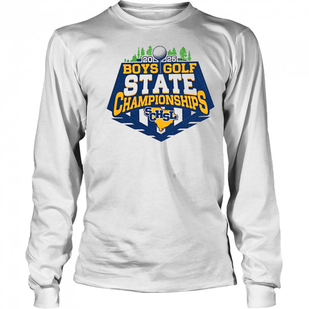 2025 Boys Boys Golf State Championships SCHSL shirt Long Sleeved