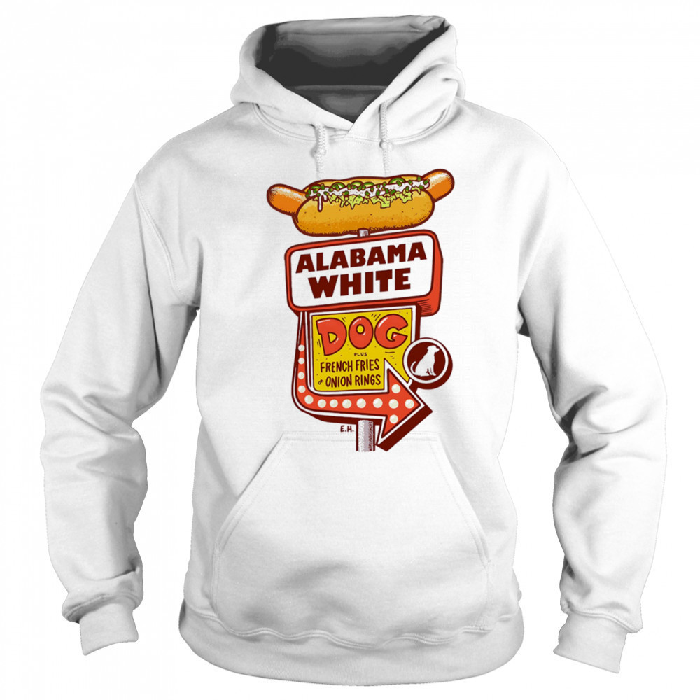 Alabama White dog plush French fries or onion rings shirt Sweatshirt