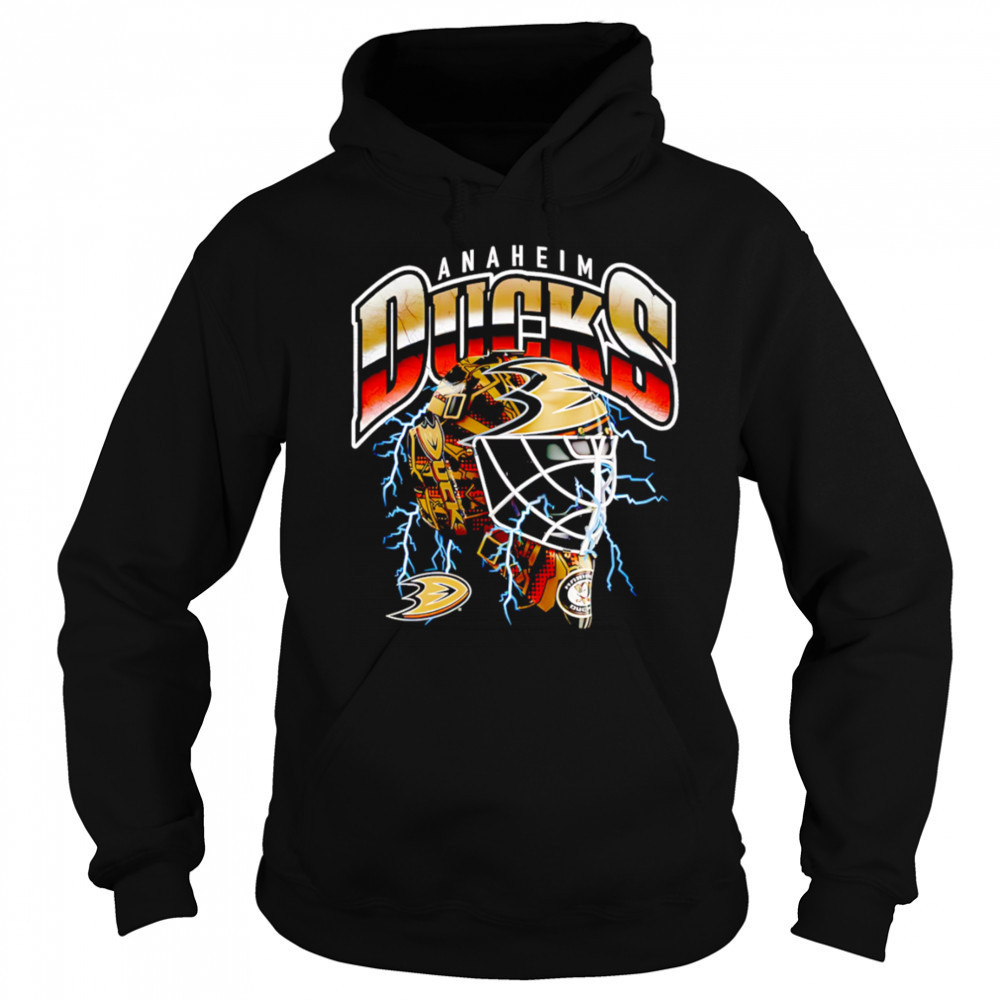 Anaheim Ducks Crease Lightning helmet shirt Sweatshirt