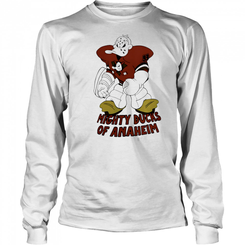 Anaheim Ducks Merch Store Double Duck shirt Long Sleeved