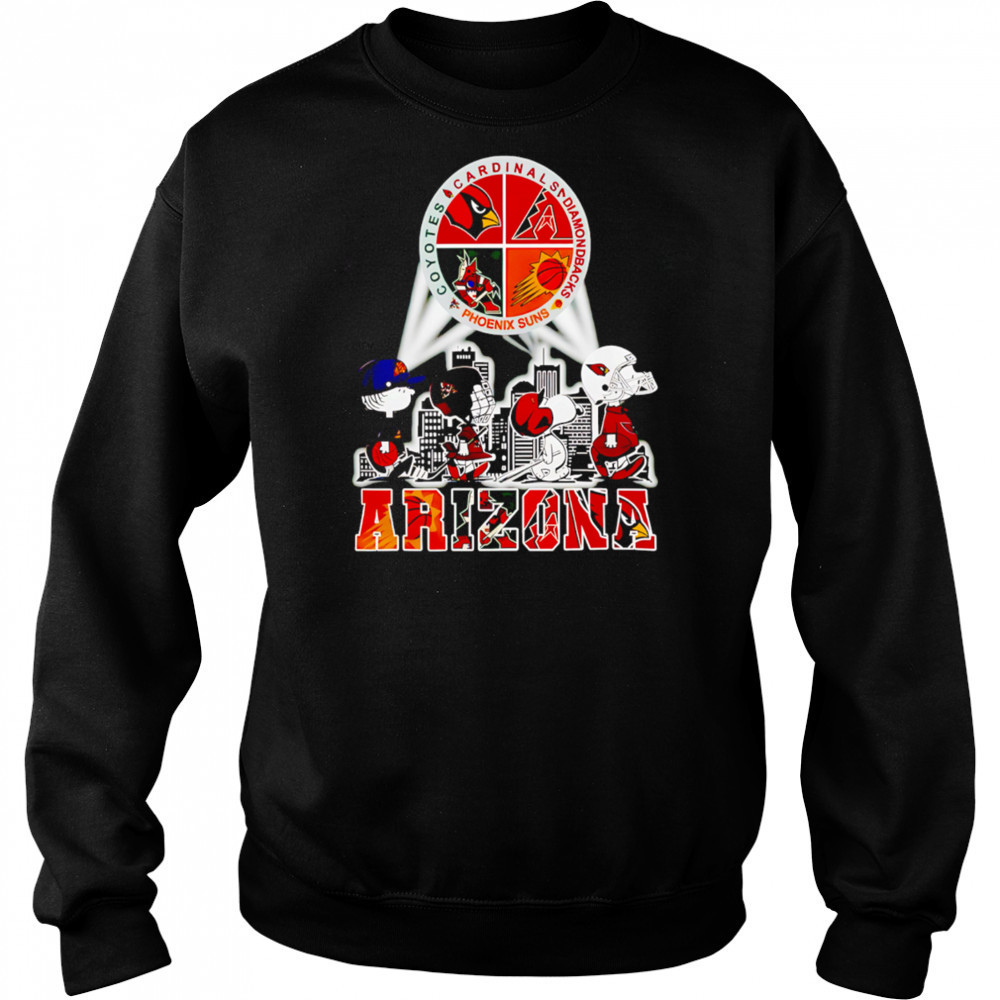 Arizona Sports Shop Snoopy Arizona Coyotes Arizona Cardinals Phoenix Suns Arizona Diamondbacks shirt Hoodie