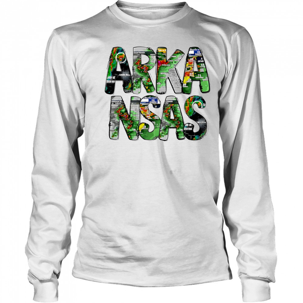 Arkansas Big letter shirt Long Sleeved