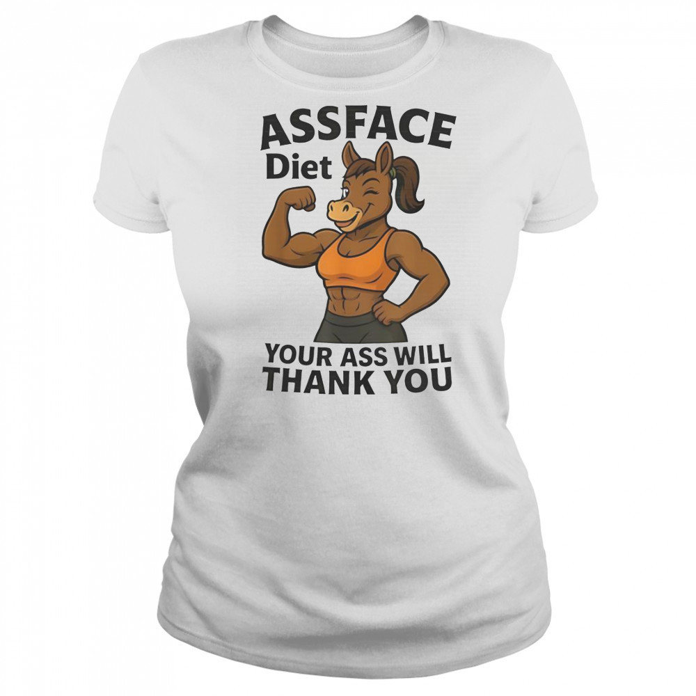 Assface Diet Your Ass Will Thank You Ripped Donkey T-Shirt Women's T-shirt