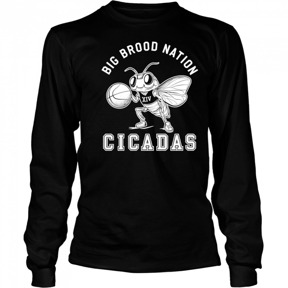 Big Brood Nation Cicadas basketball shirt Long Sleeved