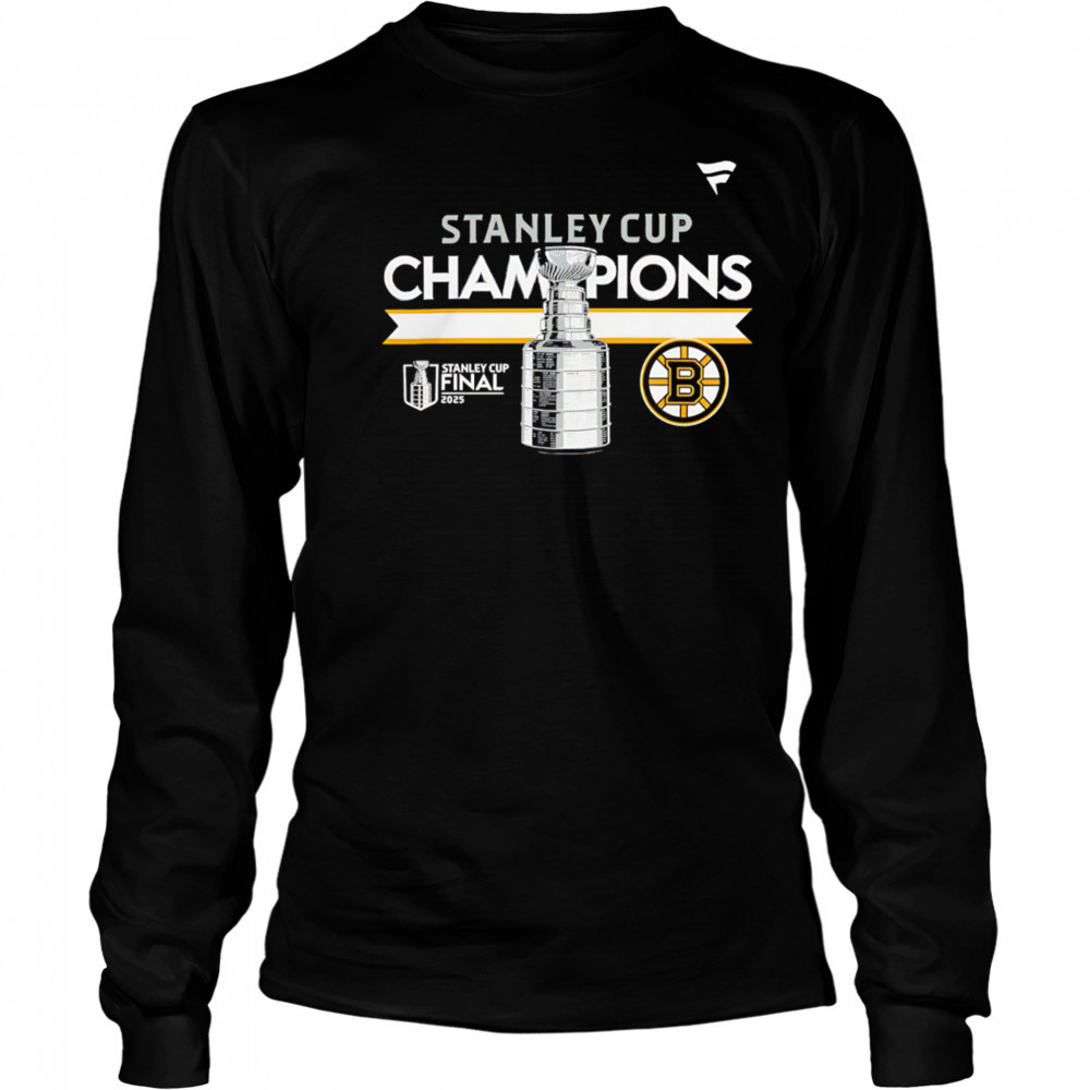 Boston Bruins NHL 2025 Stanley Cup Victory shirt Long Sleeved