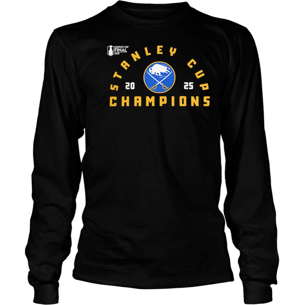 Buffalo Sabres Black 2025 Stanley Cup Champions shirt Long Sleeved