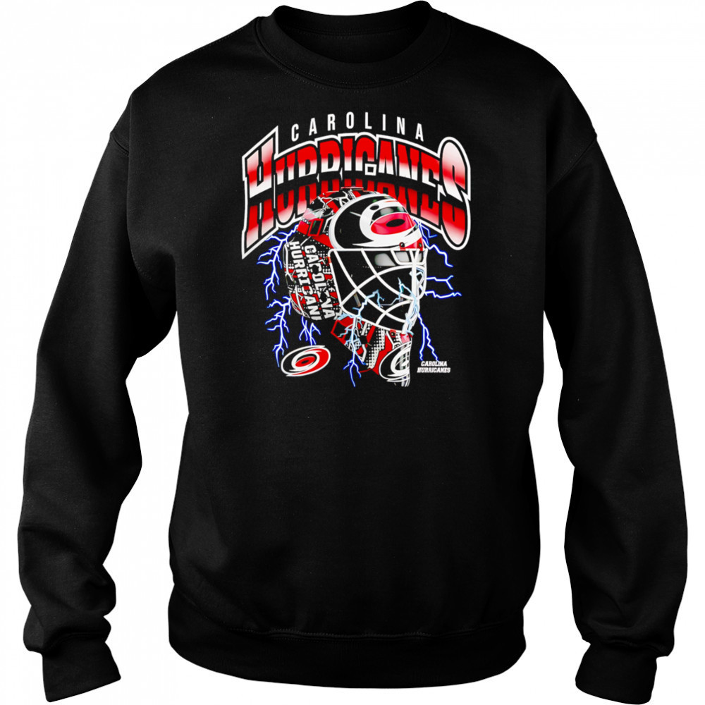 Carolina Hurricanes Crease Lightning helmet shirt Hoodie