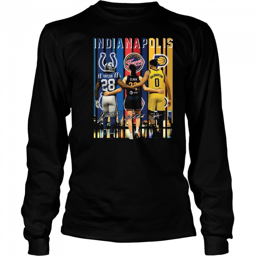 Clark Taylor Haliburton Indianapolis Signature 2025 Shirt Long Sleeved