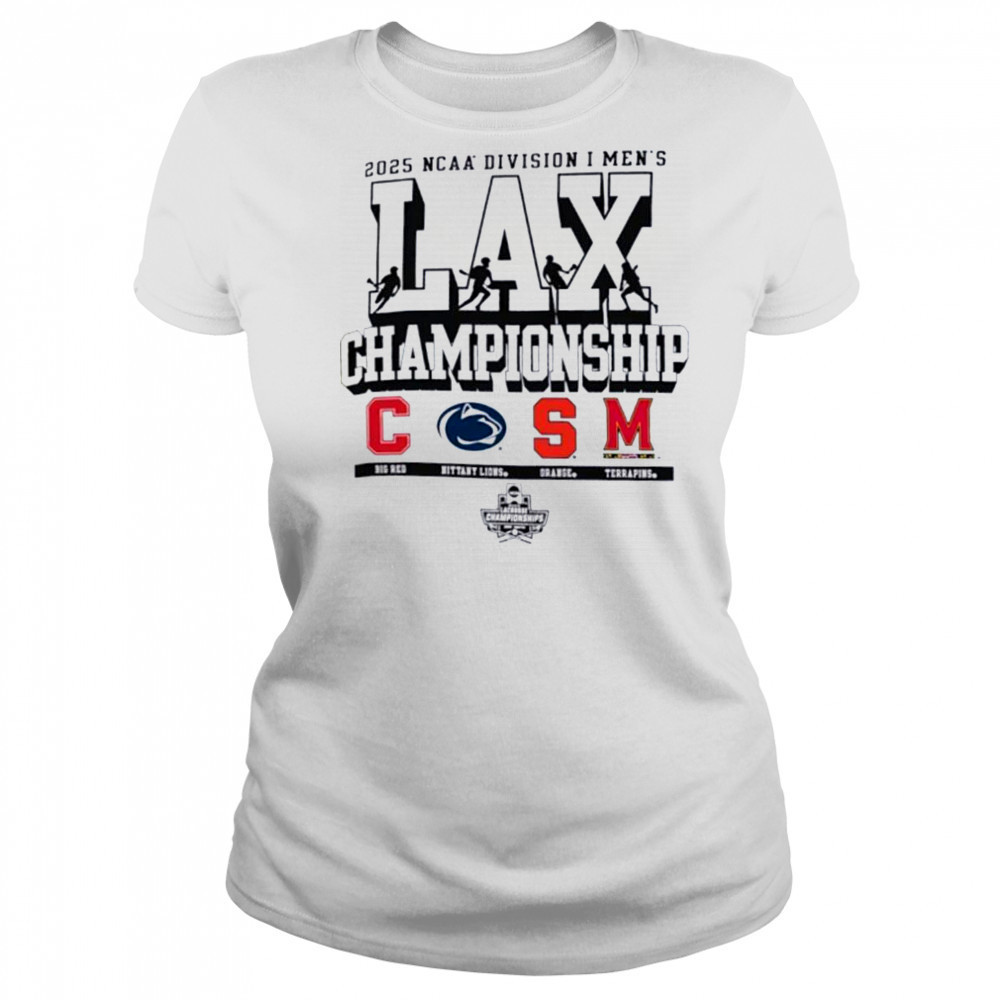 Cornell Penn State Syracuse Maryland NCAA Division I Men’s Lax Championship 2025 shirt Women's T-shirt