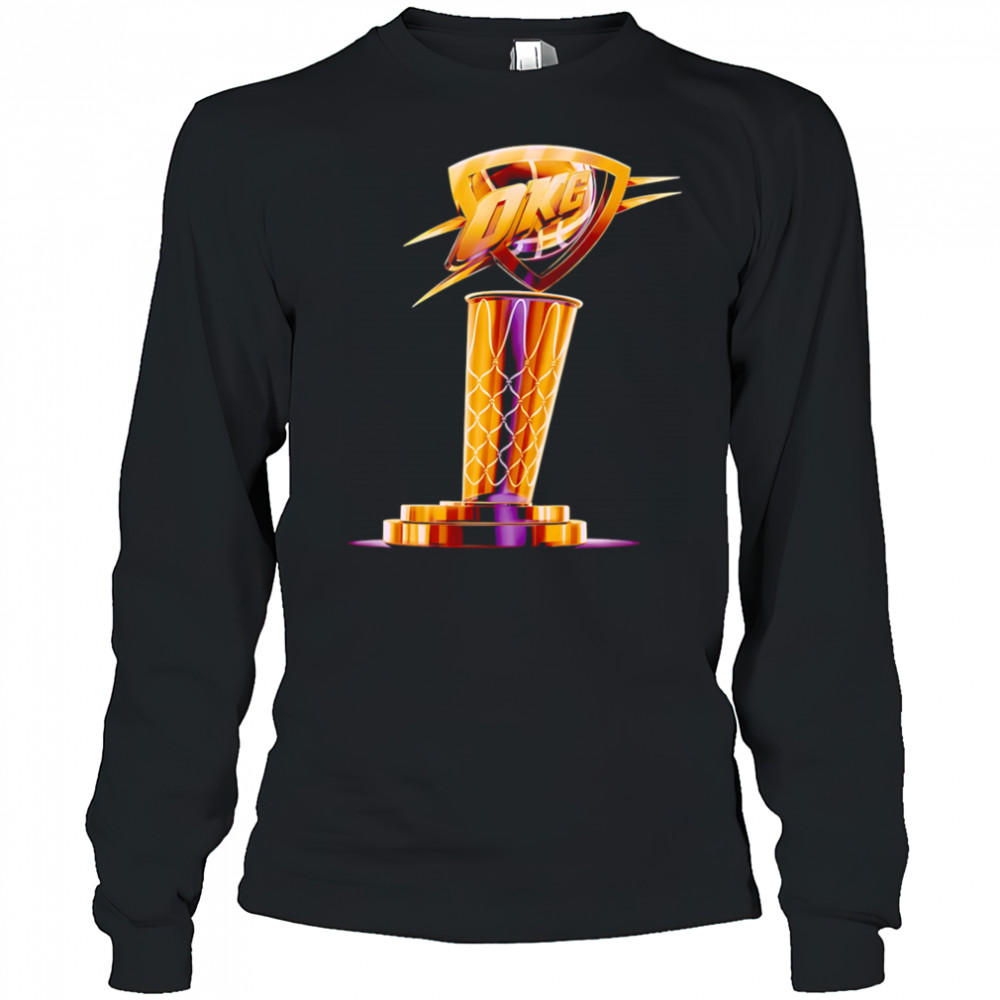 Cup Oklahoma City Thunder NBA champions Playoffs 2025 shirt Long Sleeved