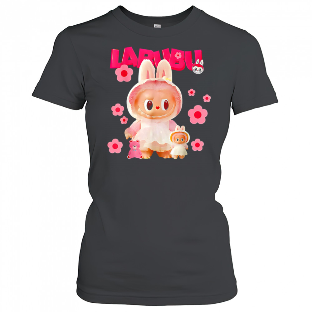 Cute Labubu The Monsters Pink Lover shirt Women's T-shirt