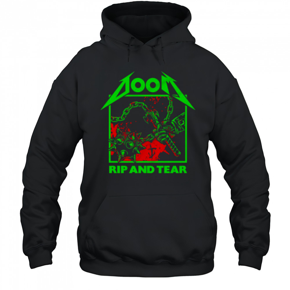 Doom rip and tear slay em all shirt Hoodie