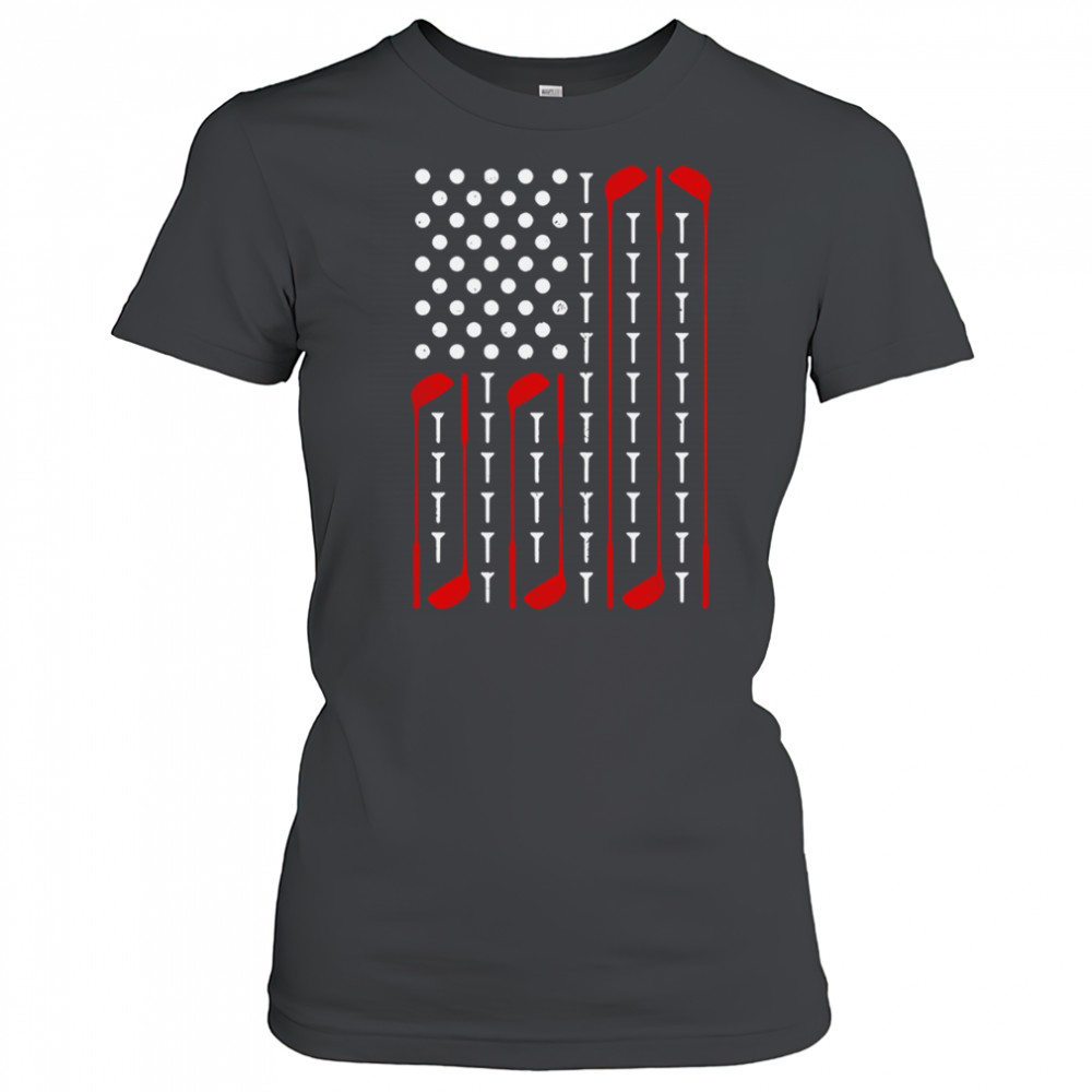 Golf American Flag T-Shirt Women's T-shirt