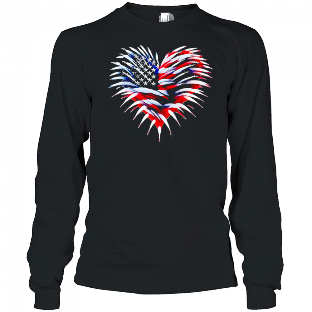 Heart hedgehog shirt Long Sleeved