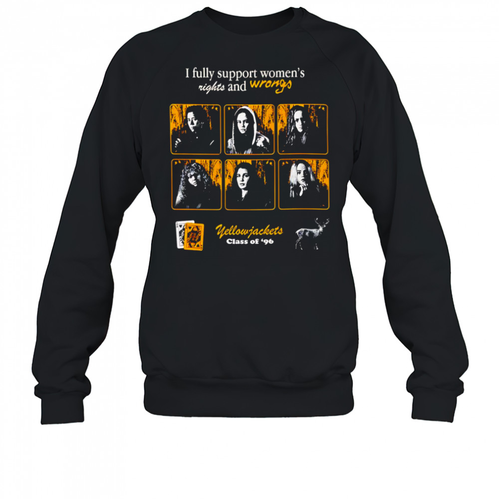 I fully support women’s rights and wrongs shirt Sweatshirt