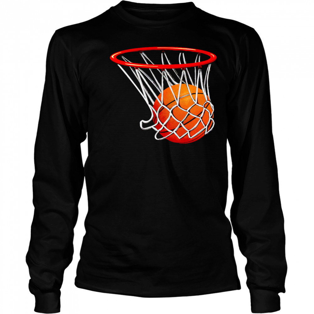 Inktastic Basketball Swish shirt Long Sleeved