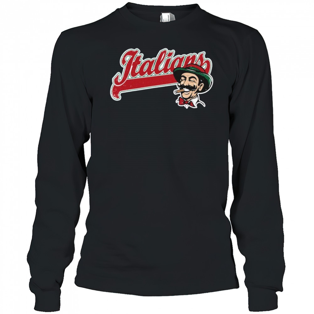 Italians Cigarettes Baseball T-shirt Long Sleeved