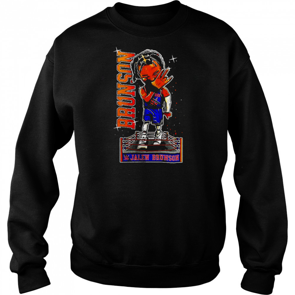 Jalen Brunson WWE cartoon shirt Hoodie
