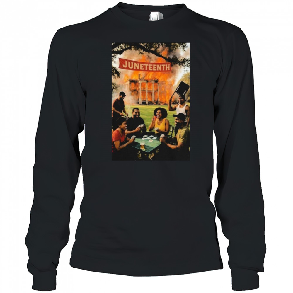 Juneteenth La Plantation Fire T-Shirt Long Sleeved