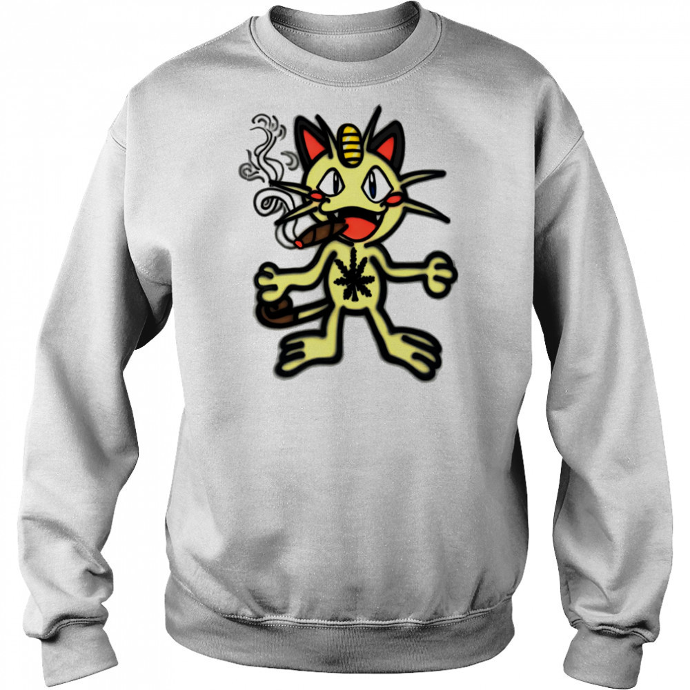 Meowth smoking shirt Hoodie
