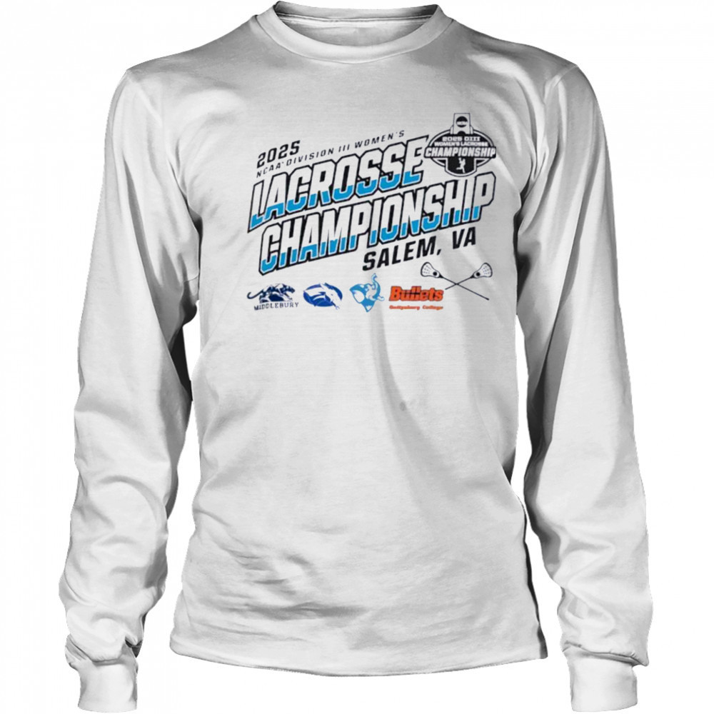 Middlebury Colby Mules Tufts University Gettysburg NCAA DIII Women’s Lacrosse Championship 2025 shirt Long Sleeved