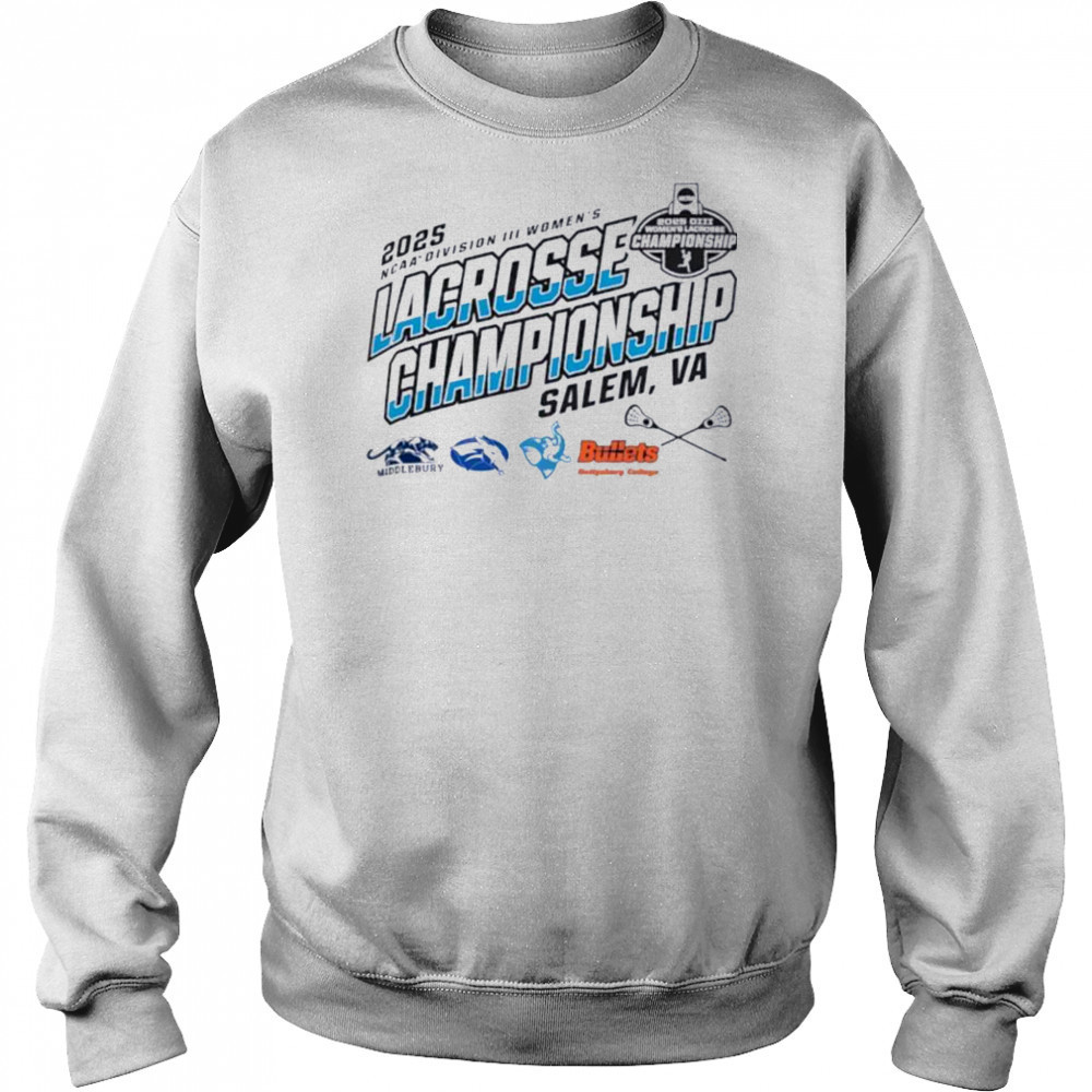 Middlebury Colby Mules Tufts University Gettysburg NCAA DIII Women’s Lacrosse Championship 2025 shirt Hoodie