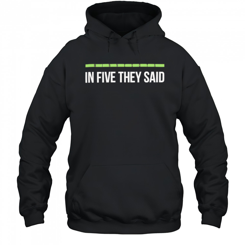Minnesota Timberwolves In Five They Said NBA Playoff 2025 shirt Hoodie