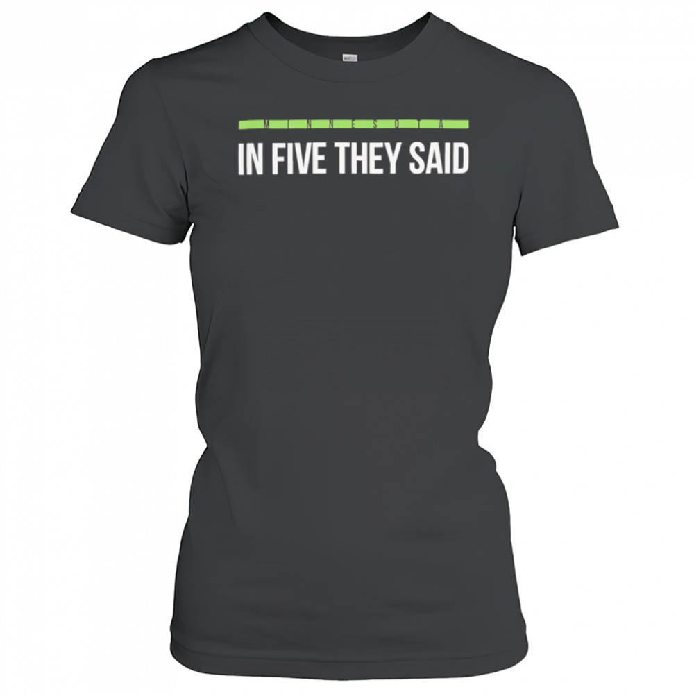 Minnesota Timberwolves In Five They Said NBA Playoff 2025 shirt Women's T-shirt