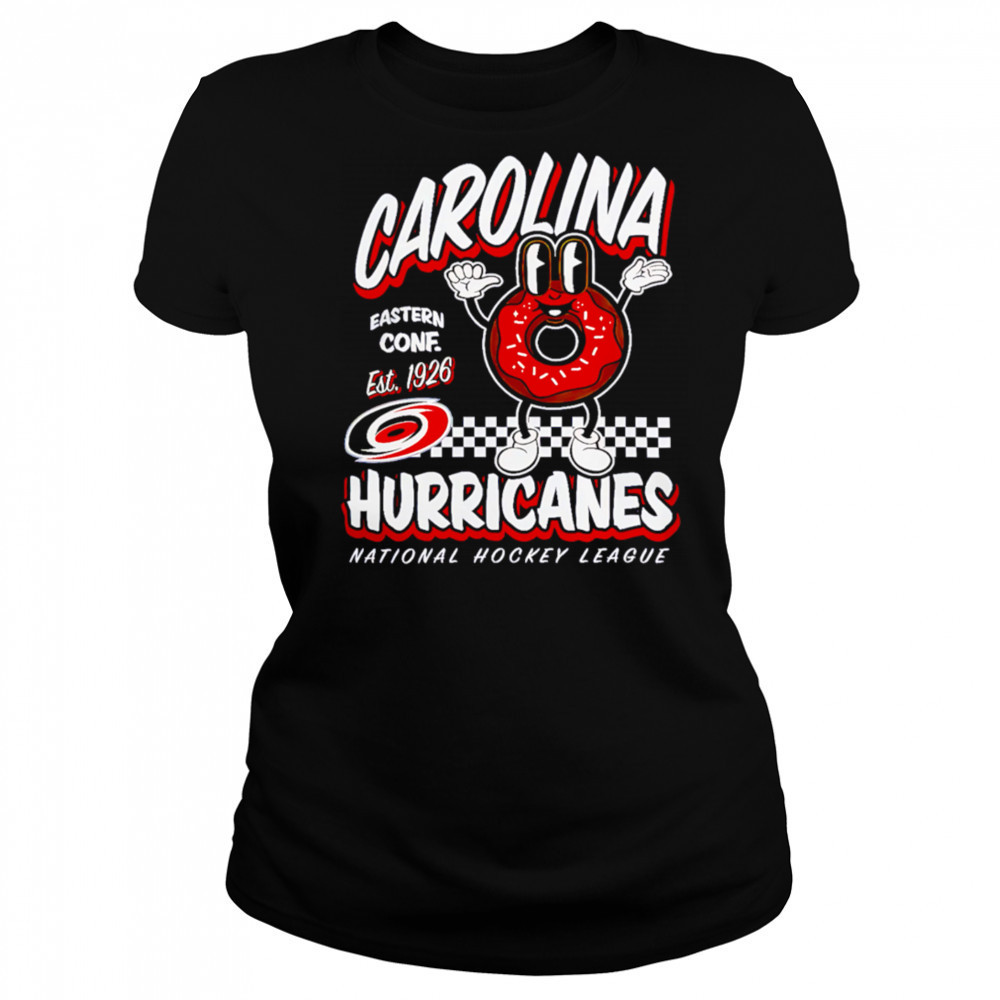 Mitchell & Ness Carolina Hurricanes Black Local Food 2025 shirt Women's T-shirt