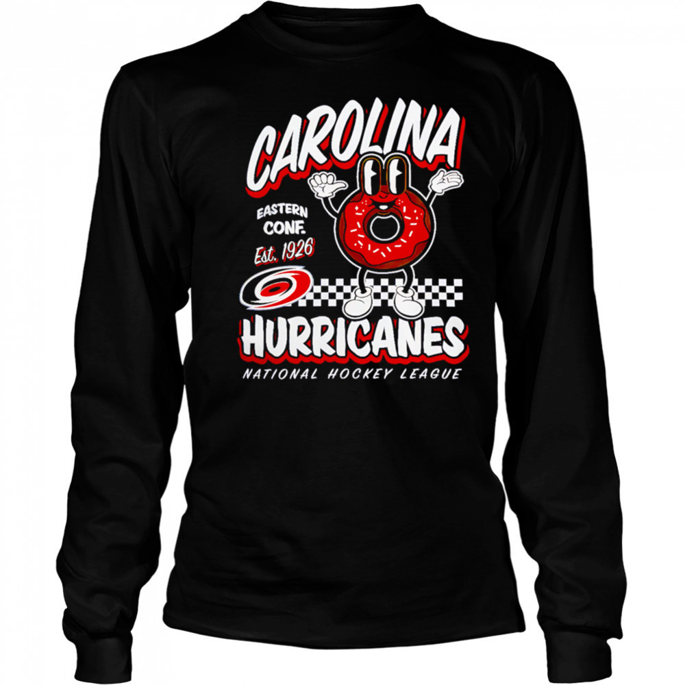 Mitchell & Ness Carolina Hurricanes Black Local Food 2025 shirt Long Sleeved