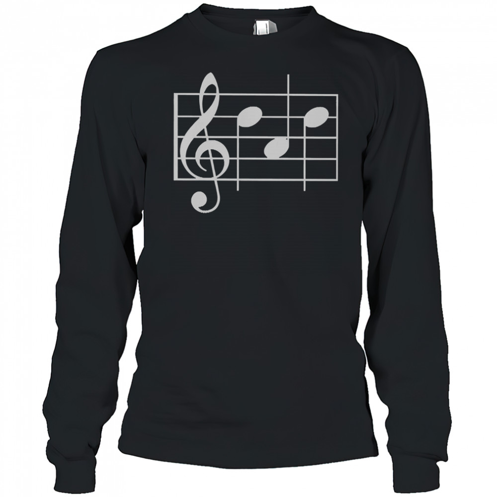 Musical Notes T-Shirt Long Sleeved